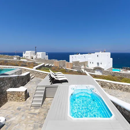 New!! The Mykonian Sunset - 10min From Town Villa Agios Ioannis Diakoftis