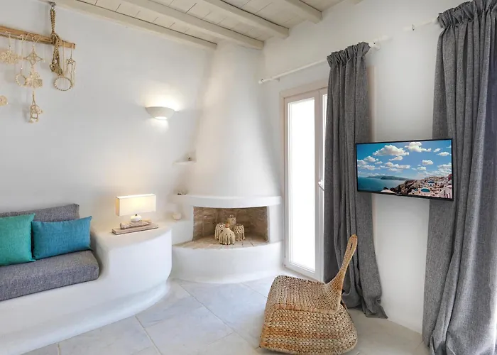 New!! The Mykonian Sunset - 10min From Town Villa Agios Ioannis Diakoftis