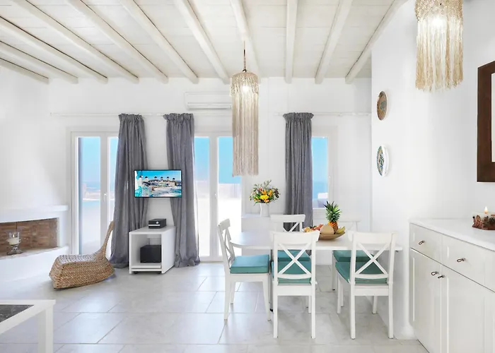 New!! The Mykonian Sunset - 10min From Town