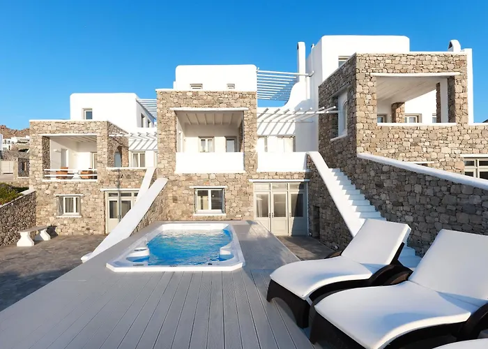 New!! The Mykonian Sunset - 10min From Town Villa