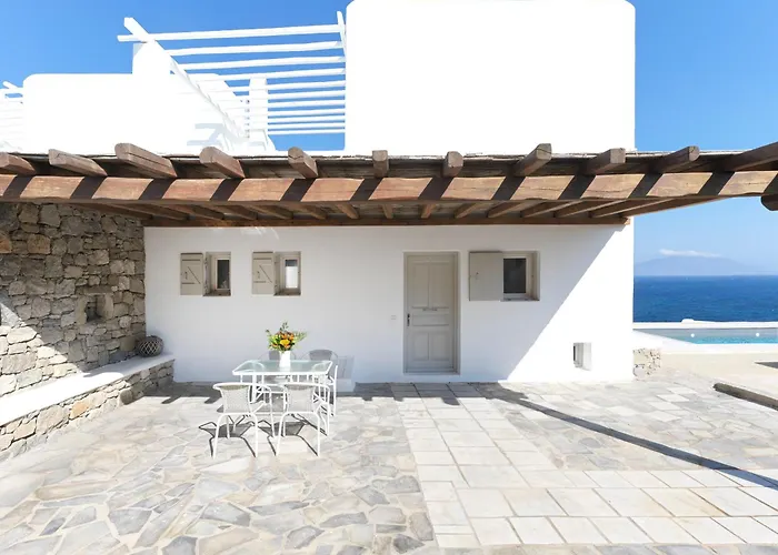 New!! The Mykonian Sunset - 10min From Town Villa *