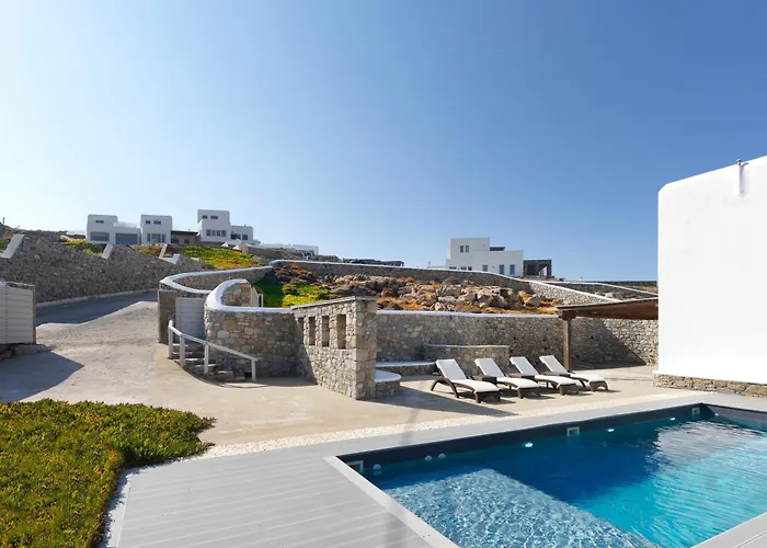 New!! The Mykonian Sunset - 10min From Town Βίλα