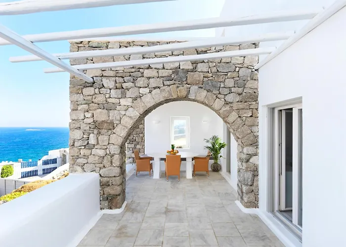 New!! The Mykonian Sunset - 10min From Town Βίλα Agios Ioannis Diakoftis