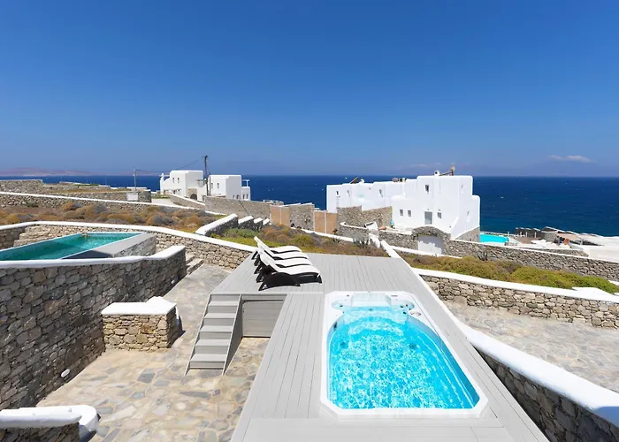 New!! The Mykonian Sunset - 10min From Town Βίλα Agios Ioannis Diakoftis